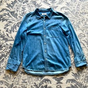 Buck Mason Chambray Button Down, XL